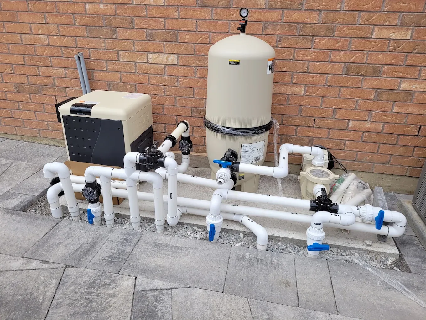 Pool equipment installation